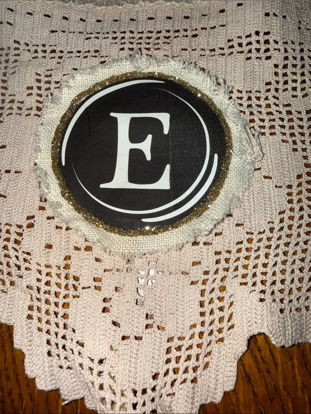 Handmade welcome sign